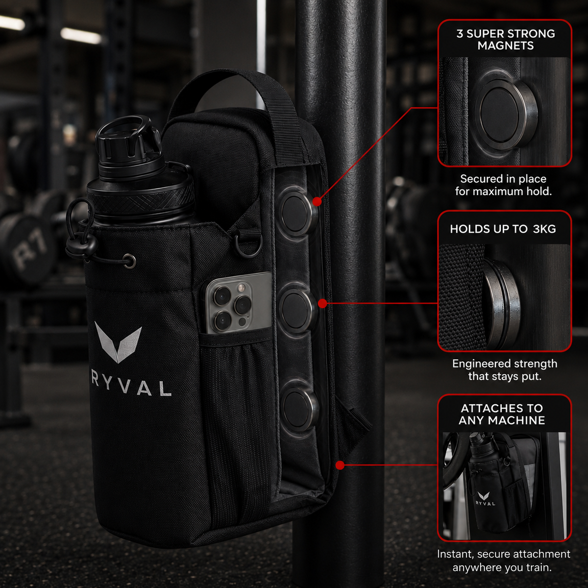RYVAL - MAGNETIC GYM BAG